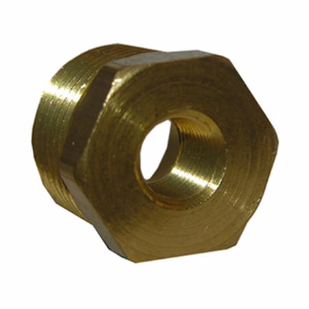 Border Concepts 0.375 Male x 0.25 Female Pipe Hex Bushing, 6PK 208220